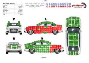 🚨 مش كل عربية فابريكة! 🟢 أخضر = دهان مصنع 🔴 أحمر = رش / معجون 📊 تقرير كامل بالألوان + جداول + صورة + توقيت افحص قبل ما تدفع 💸 📞 01556555698