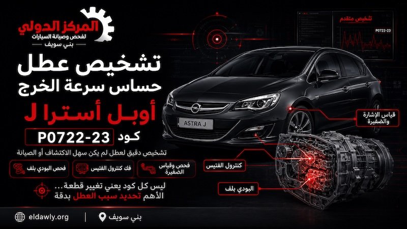 تشخيص كود P0722-23 في أوبل أسترا J