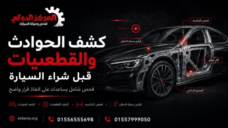 كشف الحوادث والقطعيات قبل شراء السيارة بني سويف