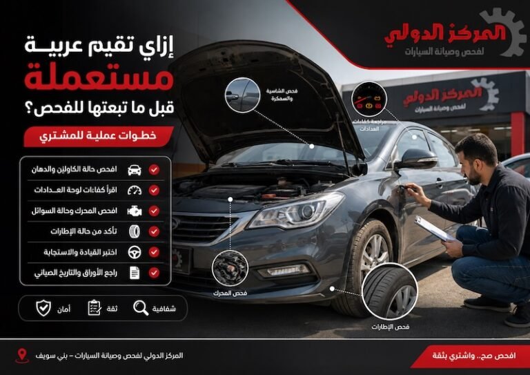 خطوات تقييم العربية قبل ما تبعتها الفحص