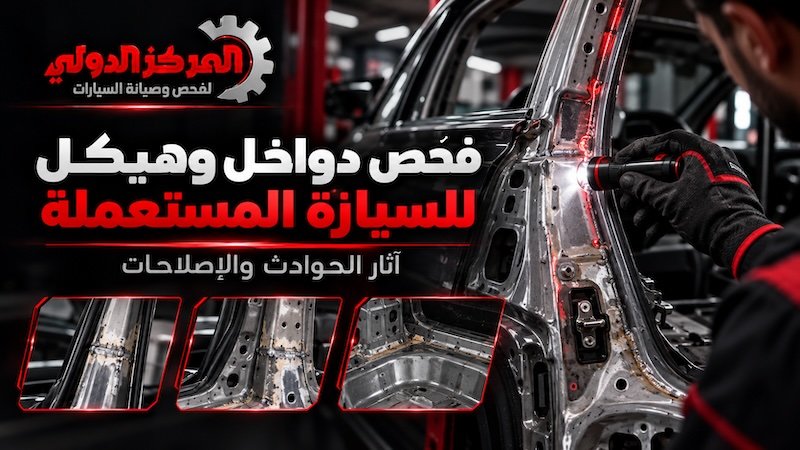 فحص دواخل وهيكل السيارة المستعملة | آثار الحوادث والإصلاحات
