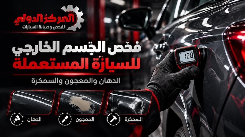 فحص الجسم الخارجي للسيارة المستعملة | الدهان والمعجون والسمكرة
